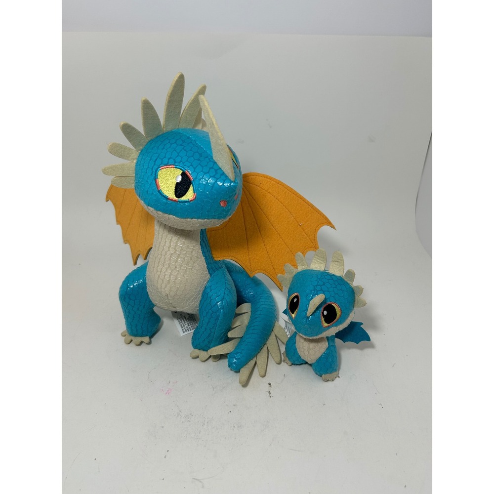 Spin Master How to Train Your Dragon Deadly Nadder Stormfly Plush Set Blue